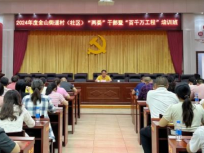梅江区金山街道开展2024年度村（社区）“两委”干部暨“百千万工程”培训班