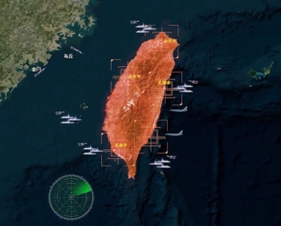 进！围！锁！东部战区发布多方向抵近台岛和环外岛战巡演练模拟动画