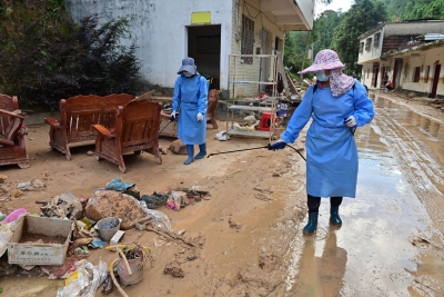 我市受灾地区全面开展卫生防疫消杀工作：打好健康保卫战 确保灾后无大疫