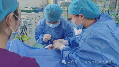 大埔县人民医院新生儿科成功开展两例新生儿PICC置管术