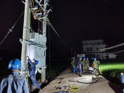 平远供电局大柘供电所抢修专班：奋战四昼夜抢修好受损线路