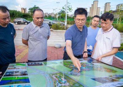 王锋督导检查防台风和人民公园建设工作并到梅江大埔学习考察“百千万工程”