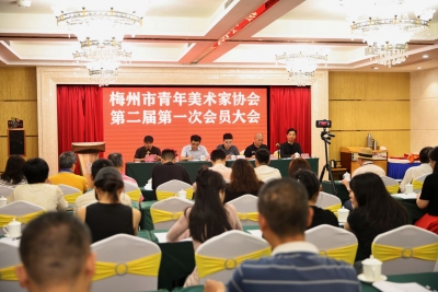 梅州市青年美术家协会换届，李旺清当选新一届会长