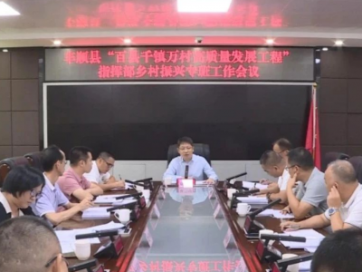丰顺县“百千万工程”指挥部乡村振兴专班工作会议召开