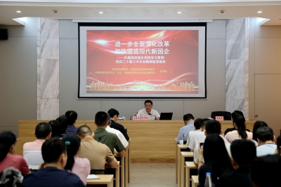 市国资委主要负责同志到广东嘉城建设集团宣讲党的二十届三中全会精神：全面深化改革 做大国资国企