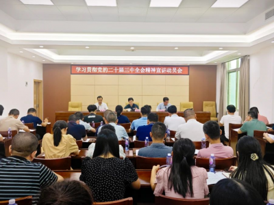 丰顺县召开学习贯彻党的二十届三中全会精神宣讲动员会