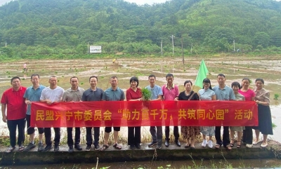 民盟兴宁市委员会到大坪镇开展“助力百千万，共筑同心园”乡村行活动