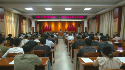 学习贯彻党的二十届三中全会精神 | 八尺镇召开学习贯彻党的二十届三中全会精神宣讲会