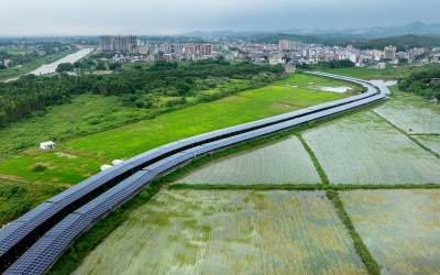 高质量发展图鉴·绿美梅州丨兴宁市新圩镇：“农光互补”以“绿”生“金”