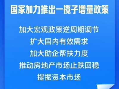 国家加力推出一揽子增量政策