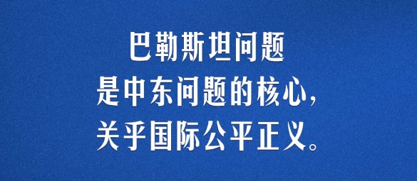 习言道｜巴勒斯坦问题关乎国际公平正义