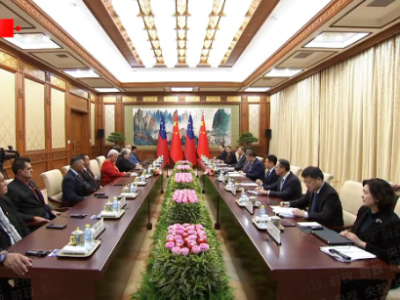 独家视频丨习近平会见萨摩亚总理：一个多世纪前 就有很多中国人到萨摩亚工作生活 为当地发展作出了积极贡献