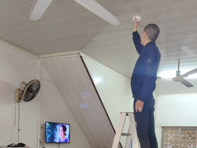 给消防安全再上一道“保险”！蕉岭县新铺镇“三小场所”安装智慧烟感