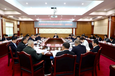 丰顺县委理论学习中心组举行2024年第十一次学习会
