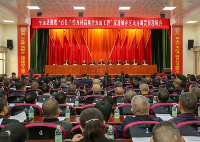 平远县推进“百县千镇万村高质量发展工程”促进城乡区域协调发展现场会召开