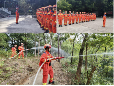 守护一方平安！梅江区森林消防大队开展森林灭火演练及装备效能测试