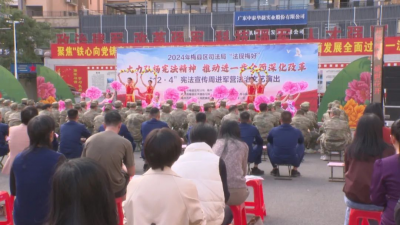 梅县区举行宪法宣传进军营法治文艺演出活动