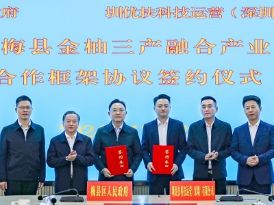 年产值10亿元！金柚三产融合产业园项目签约落户梅县区