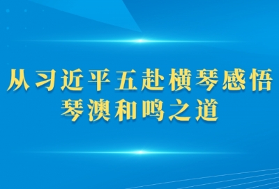 第一观察｜从习近平五赴横琴感悟琴澳和鸣之道