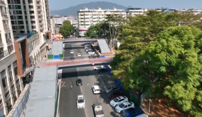 平远县城奥园广场人行天桥预计春节前进行临时开放通行