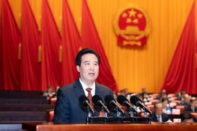 省十四届人大三次会议举行第二次全体会议 黄坤明王伟中林克庆出席会议 黄楚平作省人大常委会工作报告