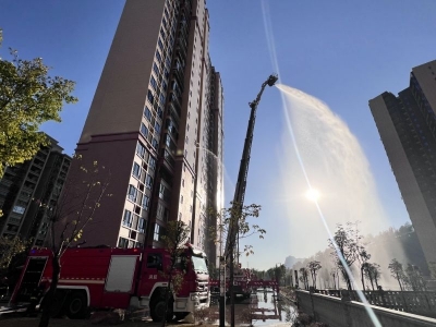 平远消防演练走进高层住宅小区，筑牢安全防火墙