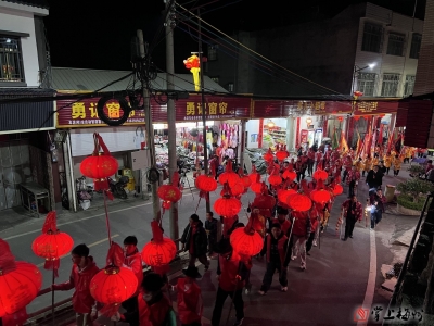 巡游祈福！丰顺县小胜镇举行传统民俗活动“闹天穿”