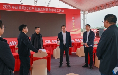 周小勇、喻勇率队调研现代化产业重点项目集中动工活动现场筹备工作