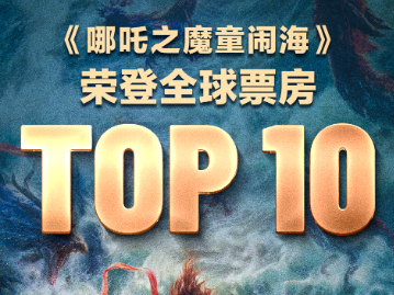再创纪录！《哪吒2》进入全球票房榜前10名
