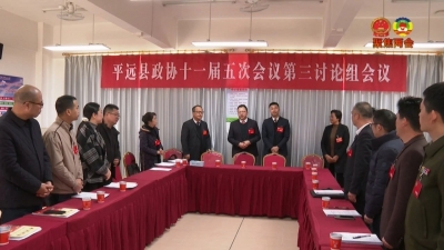 平远县政协委员分组讨论常委会工作报告和提案工作报告