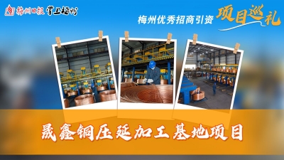 梅州优秀招商引资项目巡礼丨晟鑫铜压延加工基地项目两个月完成升规纳统！助力梅州铜箔产业补链强链