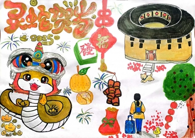 蕉岭县友邦小学曾梓茹丨绘画