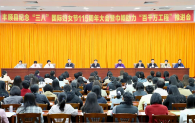 丰顺县纪念“三八”国际妇女节115周年大会暨巾帼助力“百千万工程”推进会召开