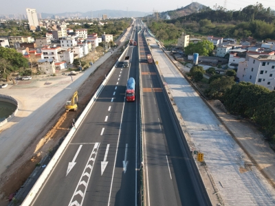 新进展！汕梅高速改扩建项目TJ2标左幅顺利贯通