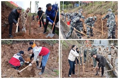 梅州军分区与梅州市林业局携手开展“学雷锋”助力乡村振兴活动