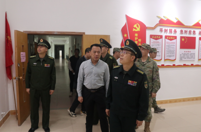 梅州军分区一行到蕉岭县人武部检查调研
