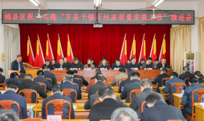 梅县区深入实施“百县千镇万村高质量发展工程”推进会召开