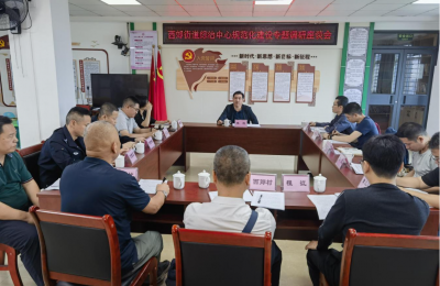 梅江区委常委、政法委书记林科到西郊街道调研