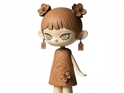 梅州青年艺术家蒋令涵木雕文创《阿梅AMEI》获金奖！广州这个展览活动结果揭晓→ 