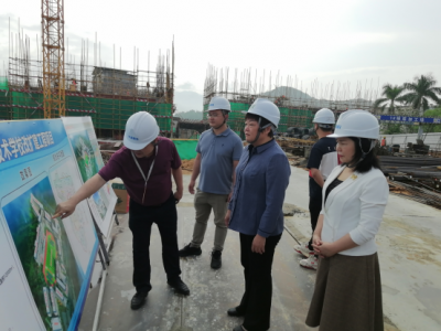 邱翠茂率队调研重点项目建设并督导幼儿园食堂食品安全工作