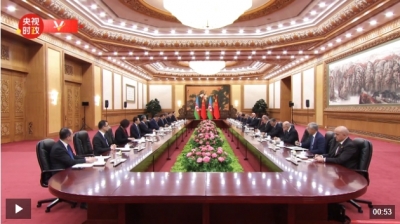 独家视频丨习近平：我愿同总统先生一道努力 开启中阿全方位合作新篇章