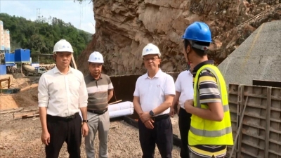 谢定雄率队开展防汛安全检查工作