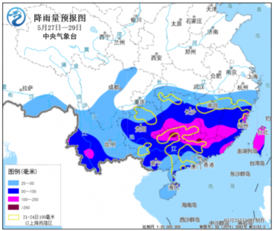 今年以来南方最强降雨将至，广东周三起将遭遇新一次暴雨