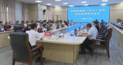 梅县区政府党组（扩大）会议和区政府常务会议召开