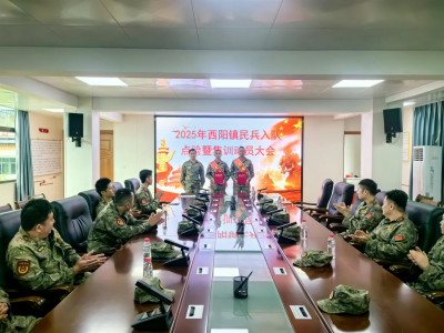 梅江区西阳镇召开2025年基干民兵入队点验暨集训动员大会