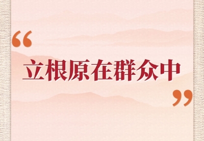 学习手记｜“立根原在群众中”