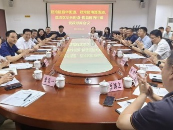 荔湾区驻梅县区丙村镇工作队组团单位到丙村镇调研对口帮扶工作