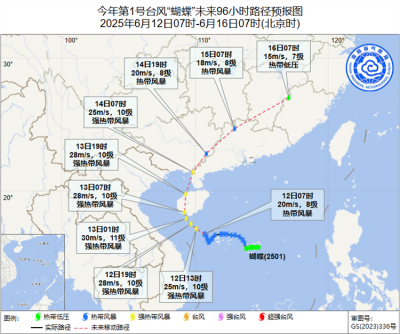 “蝴蝶”将两次登陆我国！重大气象灾害（台风）应急响应升至三级