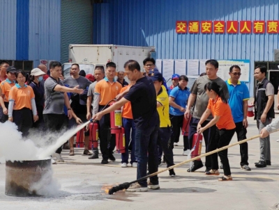 兴宁市应急管理局组织开展危险化学品火灾事故应急演练