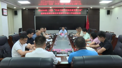 丰顺县“百千万工程”指挥部县镇村绿化专班暨半年度工作总结会议召开